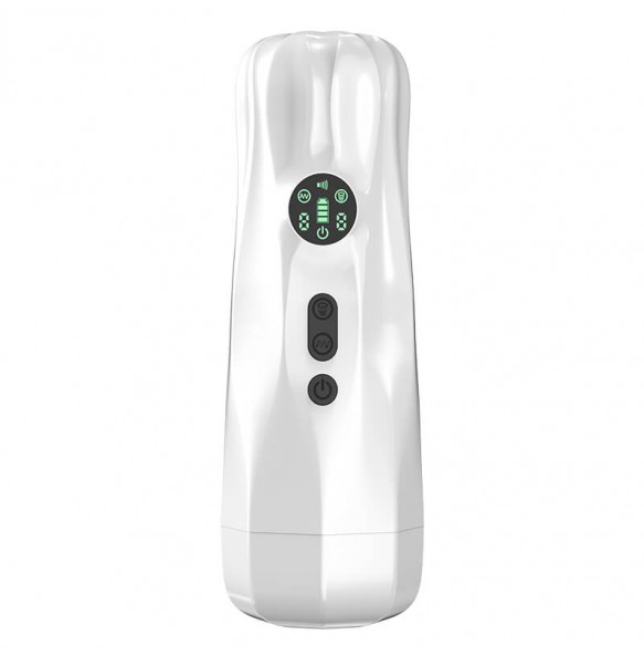 MizzZee - GT50 Sucking Vibrating Masturbator Cup (Chargeable - White)